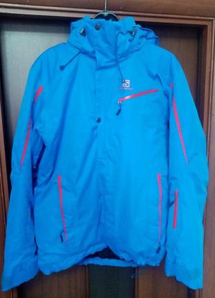 Мужская зимняя горнолыжная куртка salomon supernova jacket m(оригинал)