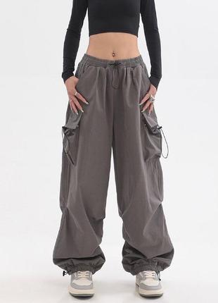 Стильные трендовые женские брюки карго свободного кроя 💘7 фото