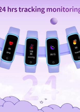 Детские смарт часы nowoola smart watch fitness tracker - 0,96'' full touch фитнес браслет трекер3 фото