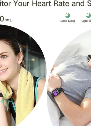 Смарт часы choosice smart watch, 1,69'' сенсорный экран fitness tracker часы для мужчин и женщин, ip683 фото
