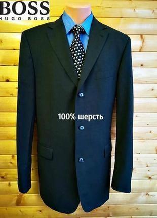 Классический шерстяной пиджак премиум класса модного немецкого бренда hugo boss.4 фото