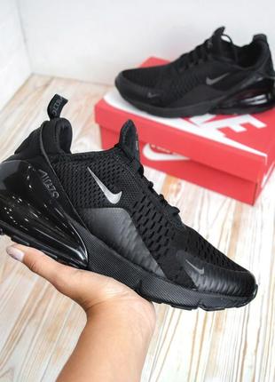 Розпродаж! nike air max 270 чорні чоловічі кросівки сітка якісні легкі на балоні найк весняні літні