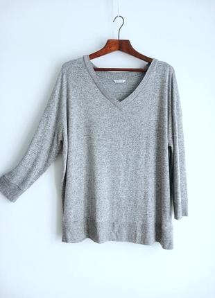 🦭 м'якенький легкий сірий светр пуловер великий розмір