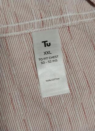 Качественная стильная брендовая рубашка tu 100% cotton7 фото