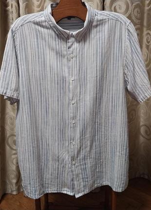 Качественные стильные натуральная рубашка george3 фото