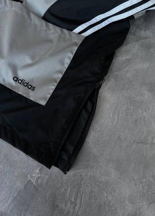 Ветровка анорак adidas black core gray.4 фото