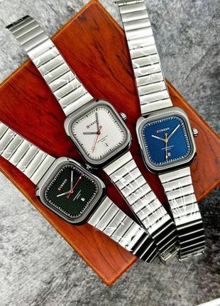 Мужские наручные кварцевые часы curren 8460 silver-silver6 фото