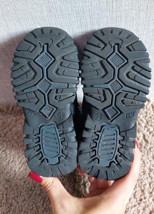 Зимние кожаные ботинки, термоботинки, сапоги minimen. размер 25, стелька 16 см.7 фото