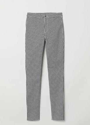 Новые! классные брюки в принт «гусиная лапка» h&amp;m