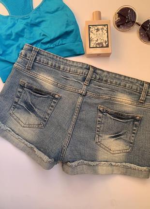 Джинсовые шорты короткие джинс голубые zara2 фото