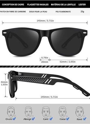 Anyluv поляризованные солнцезащитные очки для мужчин и женщин с защитой от ультрафиолета.5 фото