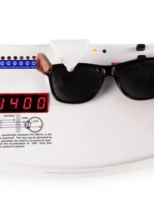 Брендові сонцезахисні окуляри wayfarer bc8700/woodbox barcur design6 фото