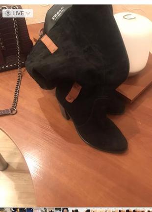 Сапожки замш