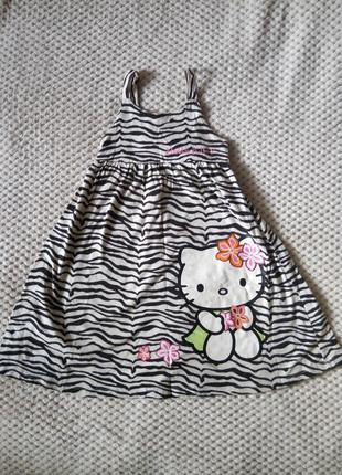 Летнее платье сарафан h&m hello kitty 2-4 года