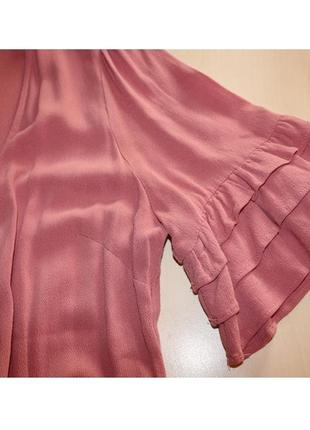 Платье розовое на запах,туника4 фото