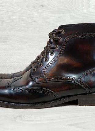 Шкіряні чоловічі демісезонні черевики / броги mod shoes, розмір 43