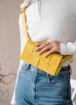 Сумка женская «энди» желтая из эко кожи