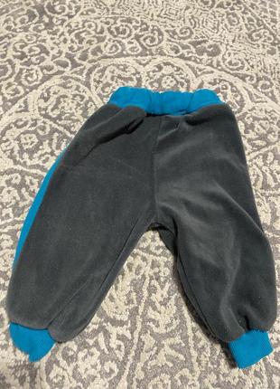 Флисовые брюки на манжете