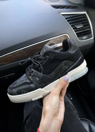 Кроссовки lv trainer black/white