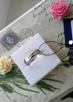 Кольцо 💍 серебро 925 колечко серебряное обручальное имп 10040