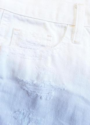 Крутые белоснежные шорты hollister с высокой посадкой5 фото