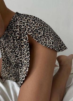 Женская пижама леопард4 фото