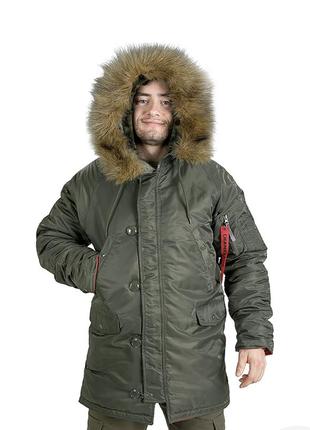 Куртка плащ аляска зимова чоловіча подовжена на мороз -20 ❄️