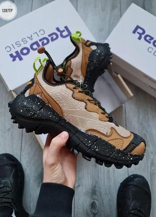 Мужские кроссовки reebok zig kinetica ii edge gore-tex brown/beige