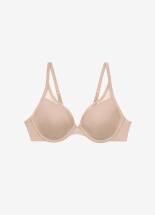 Thirdlove 24/7 classic uplift plunge bra бюстгальтер бежевый нюдовый телесный 40d 90d3 фото