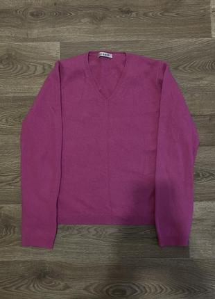 Ярко розовый свитер1 фото