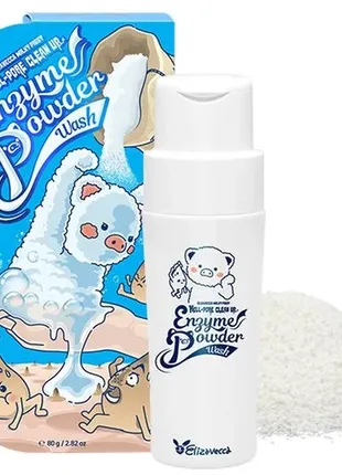 Ензимна пудра для вмивання elizavecca hell-pore clean up enzyme powder wash 80 г1 фото