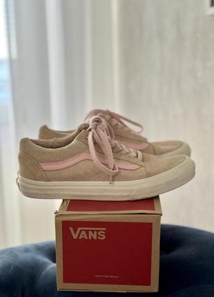 Кеди vans Blanc замш оригінал колір пудра