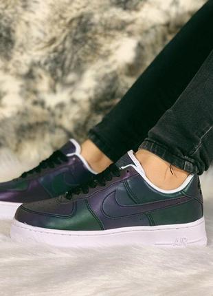 Nike air force рефлективные женские кроссовки найк (36-40)7 фото