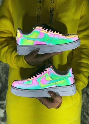 Nike air force рефлективные женские кроссовки найк (36-40)9 фото