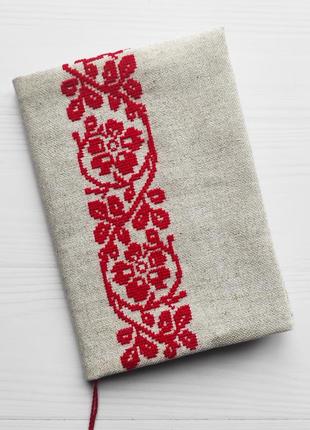 Блокнот с ручной вышивкой в украинском стиле. оригинальный подарок.