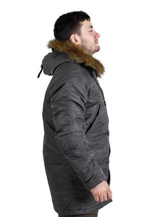 Куртка плащ аляска подовжена на зиму мороз -20 ❄️5 фото