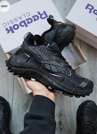 Чоловічі кросівки reebok zig kinetica ii edge gore-tex black/gray