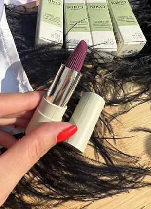 Помада для губ kiko green me 04 mulberry mauve