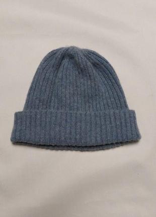 Кашемировая шапка soft goat cashmere ribbed beanie