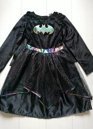 Карнавальное платье бэтман batman batgirl с накидкой1 фото