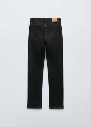 Чорні джинси слім з розрізами zara 424 фото