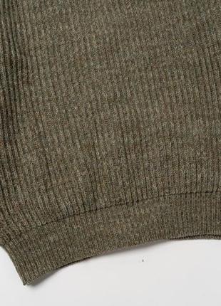 Brenire scotland vintage wool cardigan suede patches   чоловічий светр кардиган8 фото