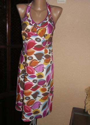Платье сарафан женское 100% хлопок,размер евро 8r 42размер s от  boden