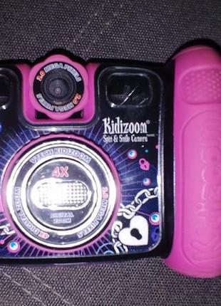 Vtech детский цифровой фотоаппарат с видео записью kidizoom spin and smile camera violet pink2 фото
