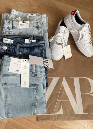 Джинсы zara, mango