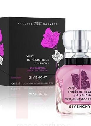 Відливанти givenchy harvest 2007 very irresistible rose damascena edition limitie 50 мл