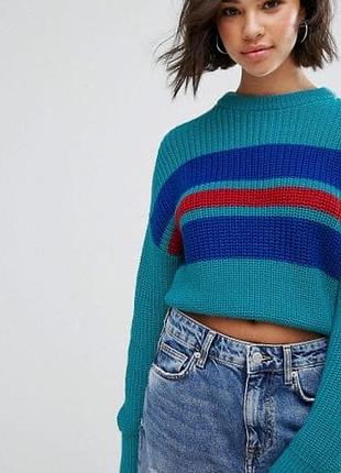 Базовый женский вязаный свитер pull &amp; bear stripe