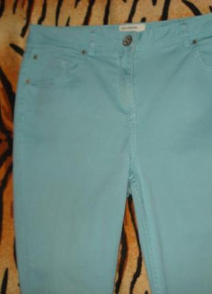 Супер брюки летние мятного цвета"red herring denim"р.12,камбоджа.5 фото