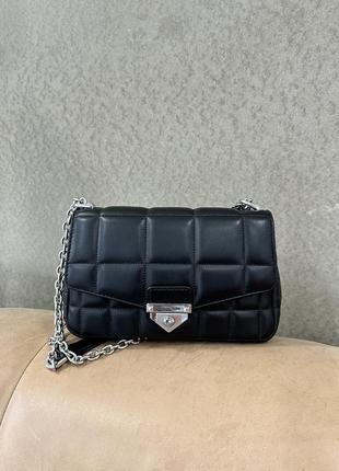 Сумка брендовая michael kors soho large quilted leather shoulder bag кожа оригинал на подарок