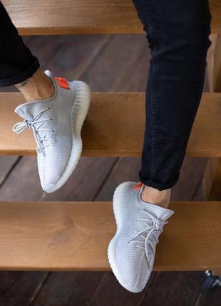 Круті чоловічі кросівки adidas yeezy boost 350 сірі3 фото